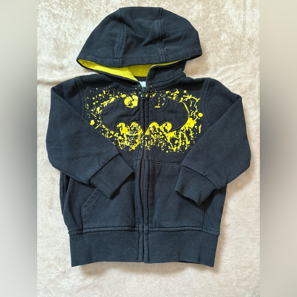 Batman Black and Yellow Graphic Hoodie Sweatshirt